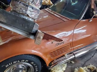 This is what $1 million worth of wrecked classic Corvettes looks like…