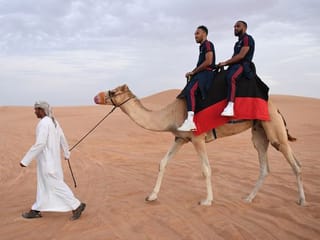 In pictures: Arsenal players go on desert safari in Dubai