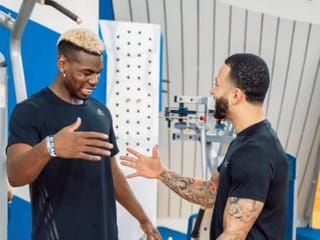 In pictures: Paul Pogba trains in Dubai while Manchester United are in Spain