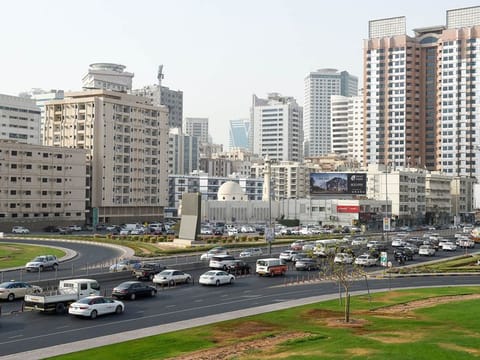 Rush-hour traffic on Al Wahda Street in Sharjah. Sharjah RTA has announced that the road will remain closed to traffic from October 3 to 11.