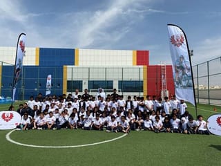 Look: UAE Team Emirates’ stars surprise Abu Dhabi schoolchildren ahead of UAE tour 