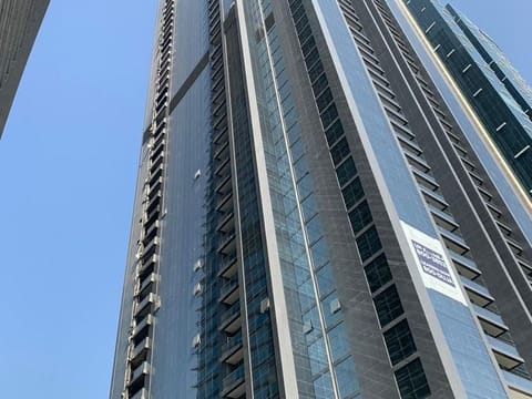 The 53-storey Duja Tower caught fire on Thursday night