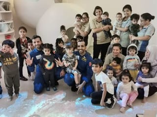 UAE astronauts visit Nursery of the Future