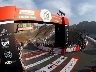 UAE Tour: Stage 2 to Hatta Dam in pictures  as Caleb Ewan wins