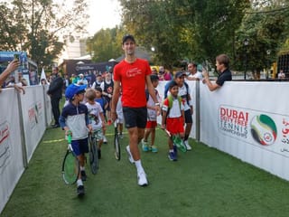 Novak Djokovic is a real hero to young tennis stars in Dubai