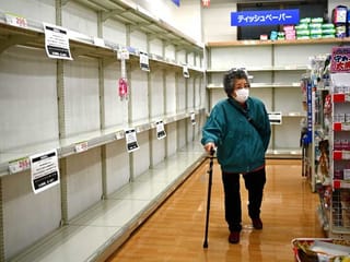 Coronavirus fears fuel panic buying of toilet paper in Japan