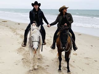 See photos: Priyanka, Nick's Sunday was all about beach, horses and laughs