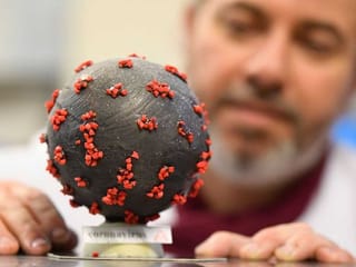 Look: Coronavirus made with chocolate and colourful almonds