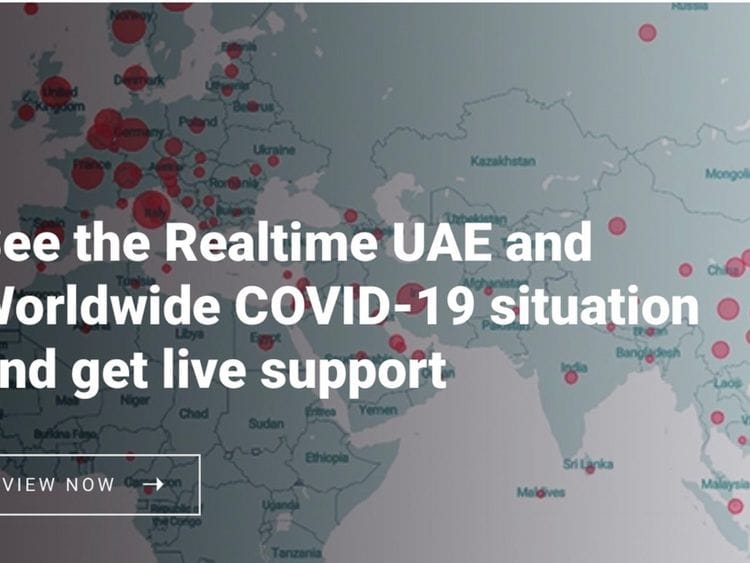 A screenshot of the new website launched 