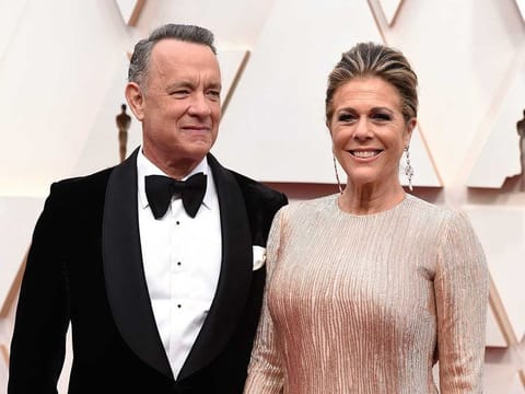 Tom Hanks and his wife Rita Wilson.