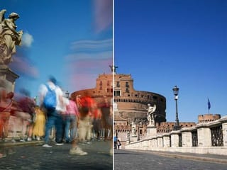Photos: Before and after coronavirus scare hit Rome's eternally packed tourist sites
