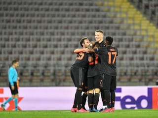 In pictures: Europa League on a backdrop of coronavirus uncertainty