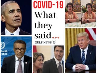 What leaders said about coronavirus