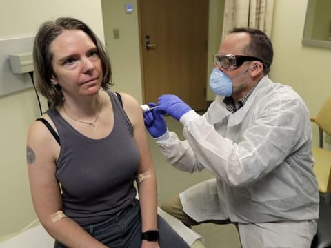 Photos: Coronavirus vaccine test opens with 1st doses 