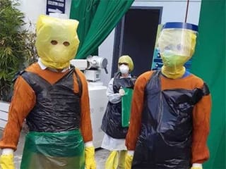 See how people improvise to keep coronavirus at bay, but how effective are the measures?