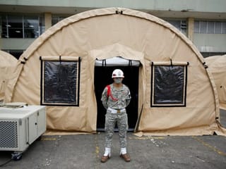 Photos: Temporary hospitals being built around the world to fight COVID-19