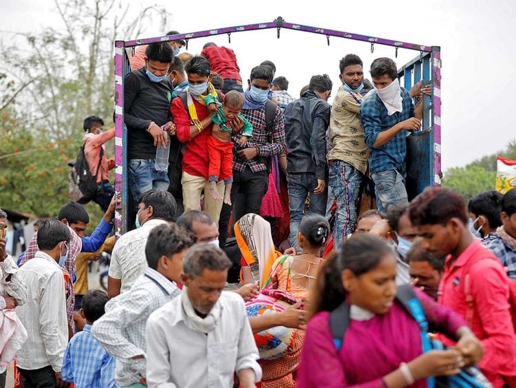 INDIA MIGRANTS LOCKDOWN