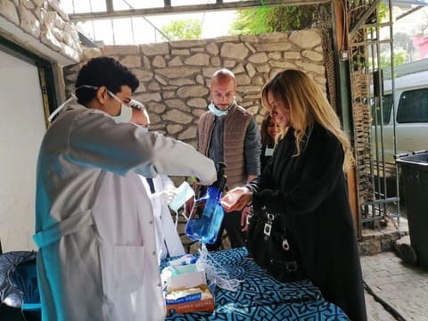 El Adl Group continues filming while taking precautions to prevent infection on set.