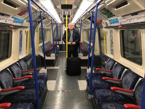 Normally, London Underground tube trains are crowded. Here, Gulf News Foreign Correspondent Mick O’Reilly has an entire carriage to himself.