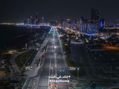 Government authorities in Abu Dhabi urged residents to comply with instructions by carrying out social distancing and staying at home unless necessary. 