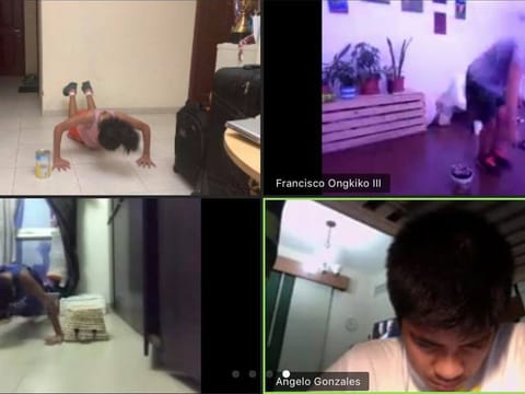 Dubai kids continue their basketball training from their living rooms during times of coronavirus 