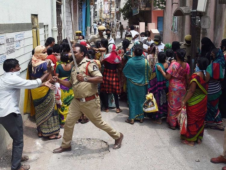 Hyderabad India social distancing 