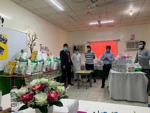 Pakistan Consulate staff in Dubai distribute ration among needy community people in Dubai  and Northern Emirates.