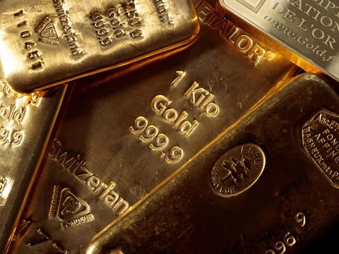 Even gold bars and coins were not spared as shoppers maintained a distance from purchases.