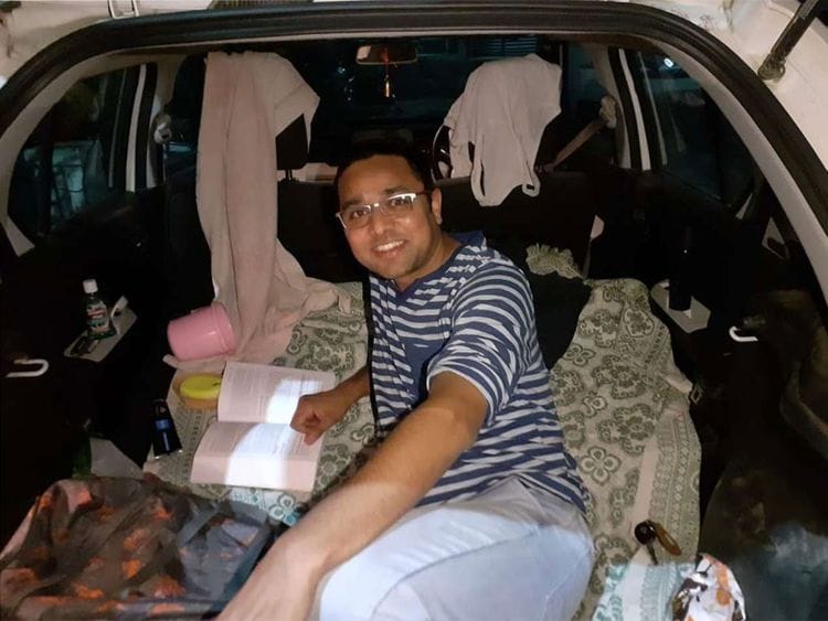 Bhopal doctor lives in his car to keep family safe