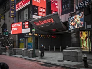Photos: Ghostly COVID-era New York City, captured from a motorbike