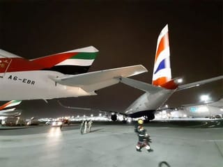 Pictures: Mishap at Dubai International Airport
