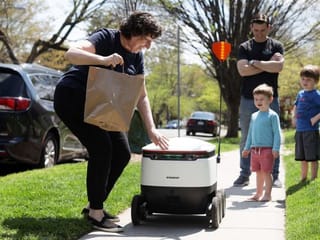 Robots ride to rescue as delivery risks rise