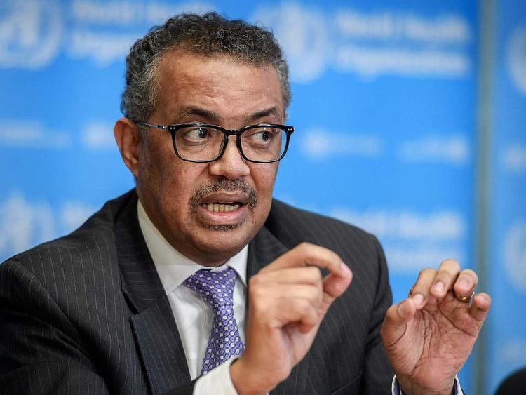 World Health Organization (WHO) Director-General Tedros Adhanom Ghebreyesus