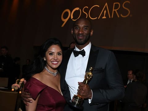 The late US basketball player Kobe Bryant and his wife Vanessa Laine Bryant in a file photo