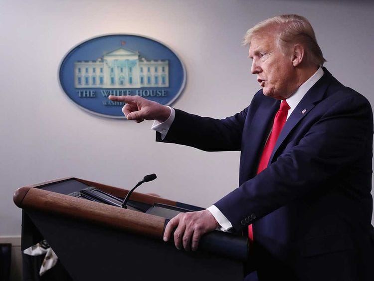 US President Donald Trump 