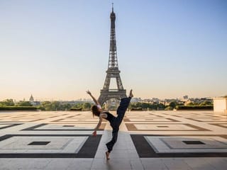 Syrian dancer takes a spookily empty Paris as her canvas