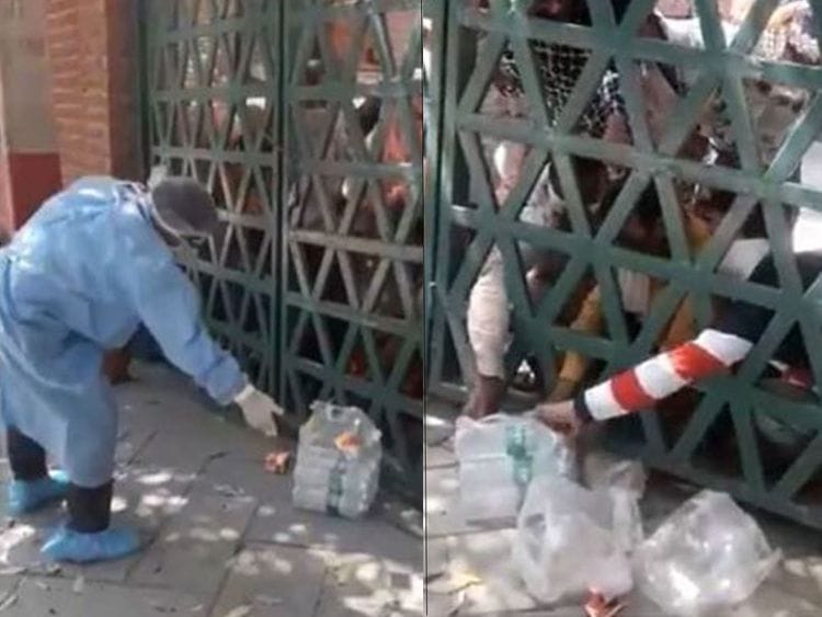 Viral video of water, food being thrown at people at Agra quarantine 