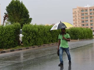 Look: Dark skies and scattered rain across UAE