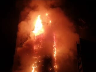 Photos: Massive fire breaks out in Sharjah residential building