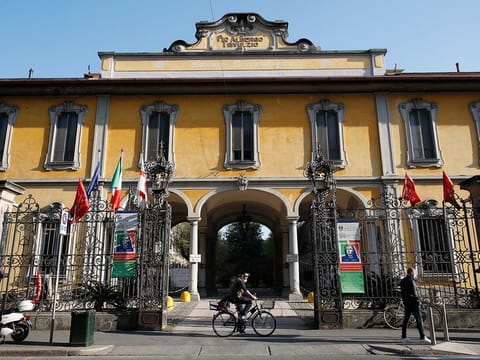 A view of the Pio Albergo Trivulzio nursing home, in Milan, Italy. 