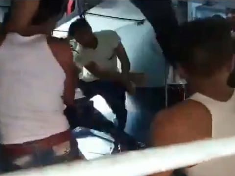Migrant workers in India broke into a fight over food 