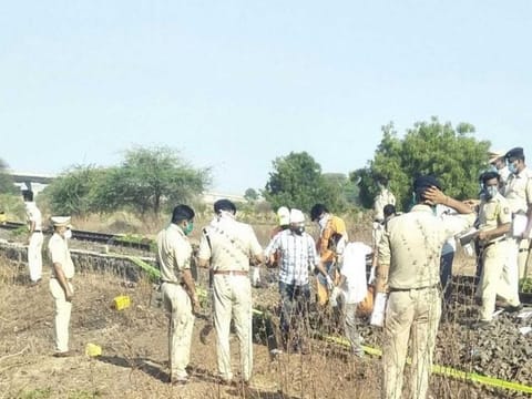  A senior railway official confirmed that 14 migrant labourers were run over by a goods train between Jalna and Aurangabad of Nanded Divison of South Central Railway.