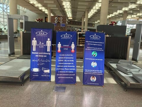 Islamabad International Airport has completed preparations to receive domestic passengers with new guidelines to prevent spread of COVID-19. 
