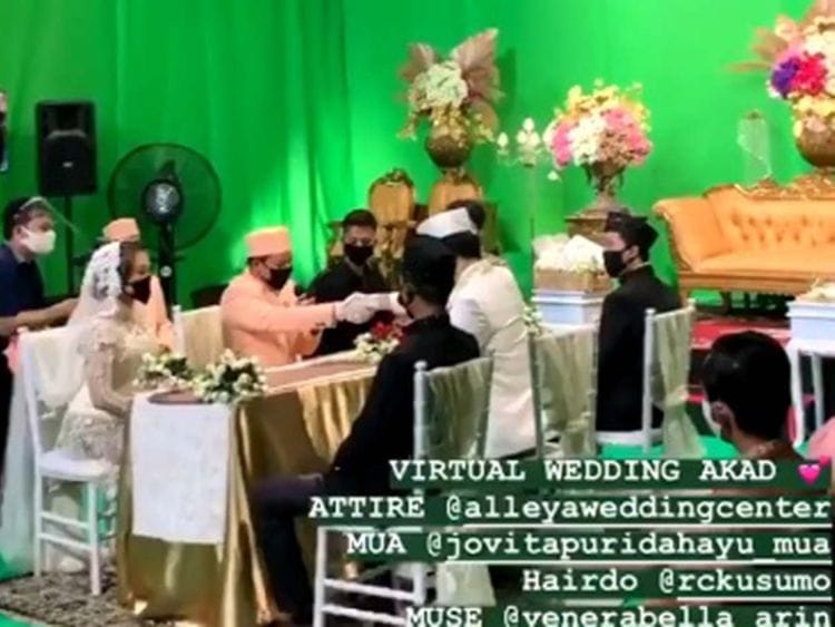 Indonesian virtual wedding