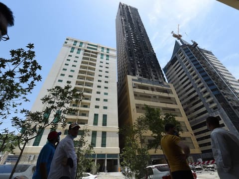Abbco Tower after the fire 