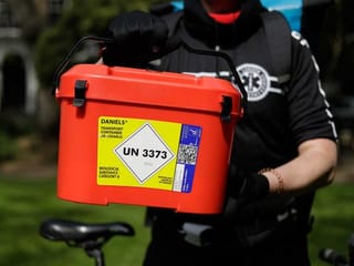 Coronavirus 'carriers' take test samples around London