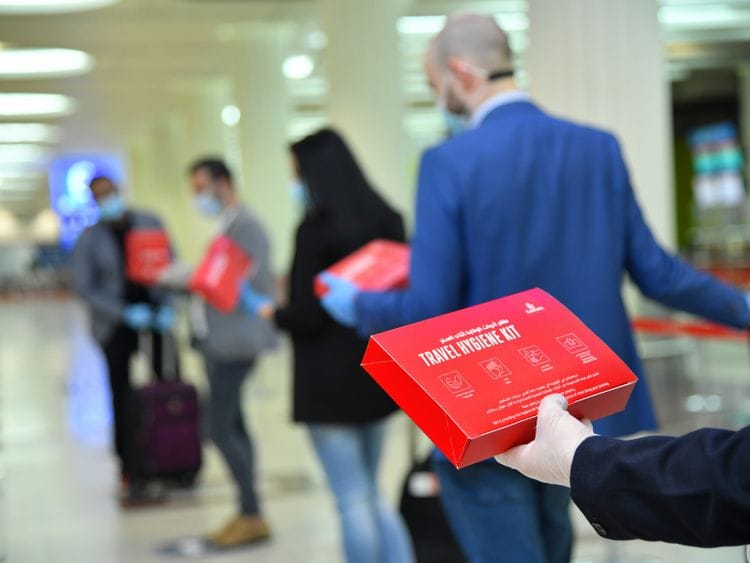 Emirates flight boarding