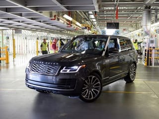 COVID-19: First Range Rover made under new social distancing rules rolls off assembly line