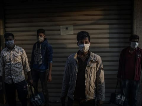 Domestic workers from Bangladesh in Beirut, April 12, 2020. Bad planning, corruption and the sudden shock of a pandemic have caused the Lebanese currency to crash and consumer prices to jump. 