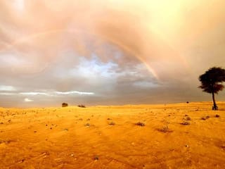 Photos: Gulf News readers share pictures of rainbows and sandstorm in the UAE